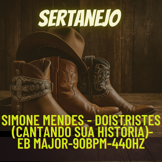 Simone Mendes - DOIS TRISTES (Cantando Sua História)-Eb major-90bpm-440hz