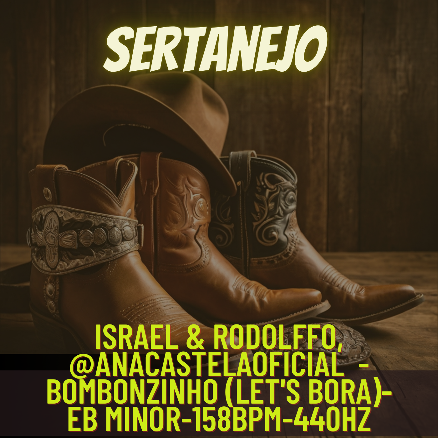 Israel & Rodolffo, @anacastelaoficial  - Bombonzinho (Let's Bora)-Eb minor-158bpm-440hz