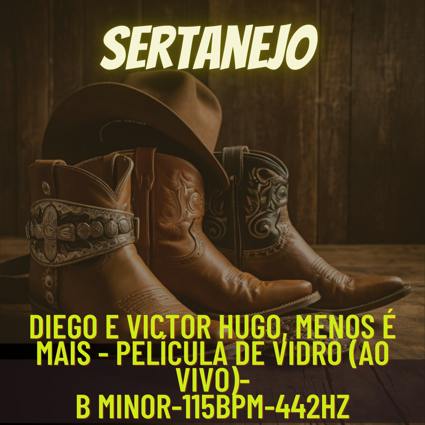 Diego e Victor Hugo, Menos é Mais - Película de Vidro (Ao Vivo)-B minor-115bpm-442hz